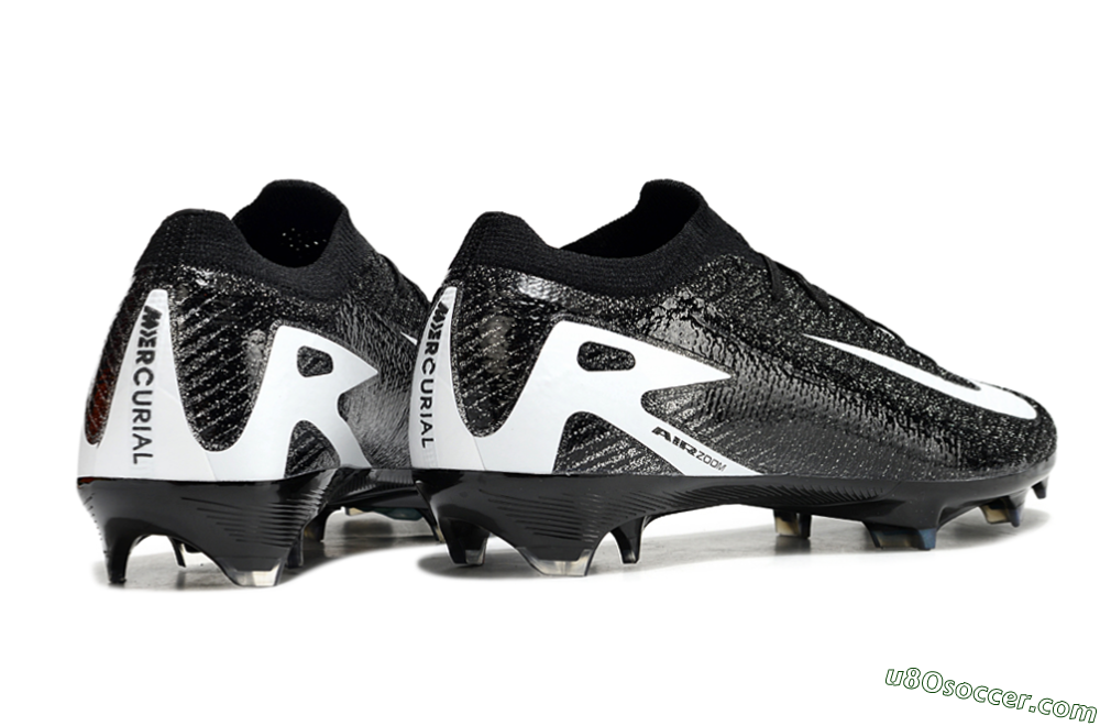 Nike Air Zoom Mercurial Vapor 16 Elite FG Firm Ground Soccer Cleats - Black/White 6