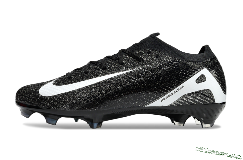 Nike Air Zoom Mercurial Vapor 16 Elite FG Firm Ground Soccer Cleats - Black/White 2