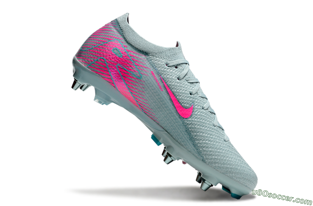 Nike Air Zoom Mercurial Vapor 16 Elite SG Soft Ground Soccer Cleats - Jade/Pink 4