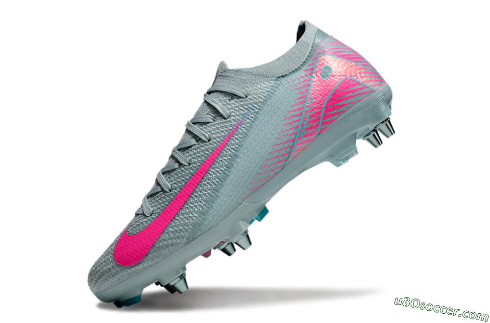 Nike Air Zoom Mercurial Vapor 16 Elite SG Soft Ground Soccer Cleats - Jade/Pink 5