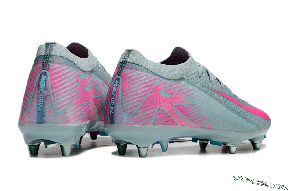 Nike Air Zoom Mercurial Vapor 16 Elite SG Soft Ground Soccer Cleats - Jade/Pink 6