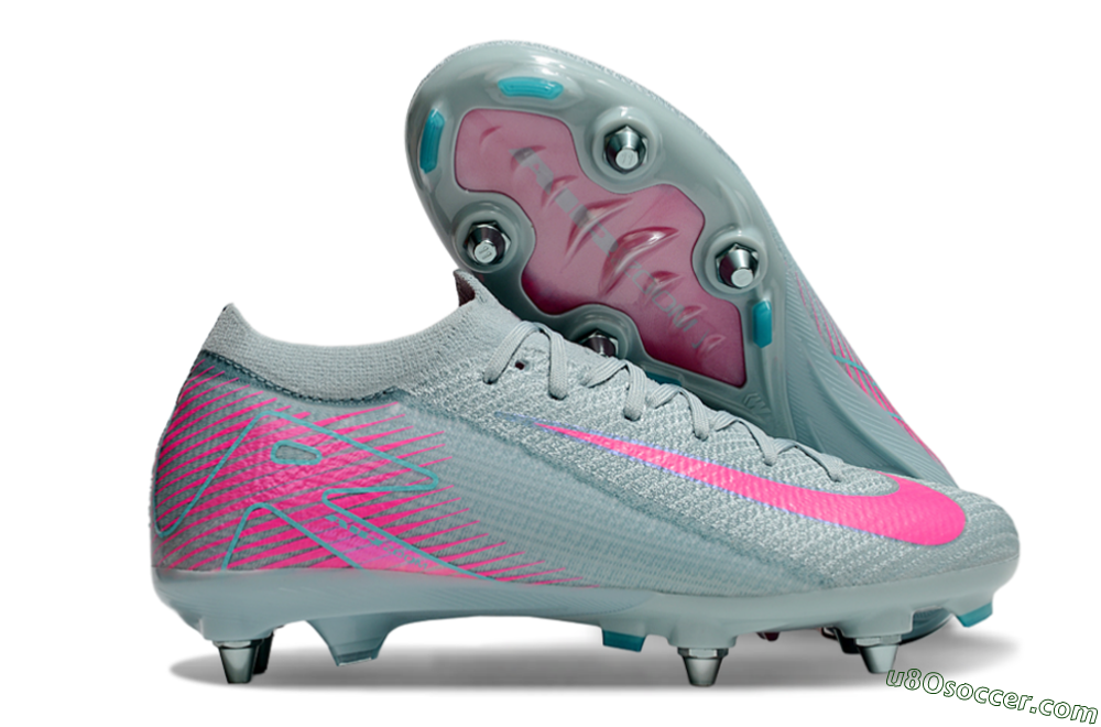 Nike Air Zoom Mercurial Vapor 16 Elite SG Soft Ground Soccer Cleats - Jade/Pink 1