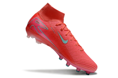 Nike Air Zoom Mercurial Superfly 10 Elite AG Artificial Grass Soccer Cleats - Red/Jade