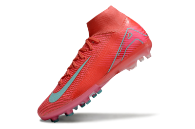 Nike Air Zoom Mercurial Superfly 10 Elite AG Artificial Grass Soccer Cleats - Red/Jade