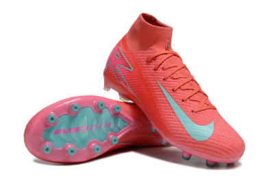 Nike Air Zoom Mercurial Superfly 10 Elite AG Artificial Grass Soccer Cleats - Red/Jade