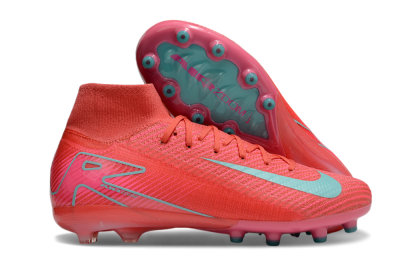 Nike Air Zoom Mercurial Superfly 10 Elite AG Artificial Grass Soccer Cleats - Red/Jade