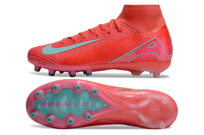 Nike Air Zoom Mercurial Superfly 10 Elite AG Artificial Grass Soccer Cleats - Red/Jade