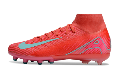 Nike Air Zoom Mercurial Superfly 10 Elite AG Artificial Grass Soccer Cleats - Red/Jade