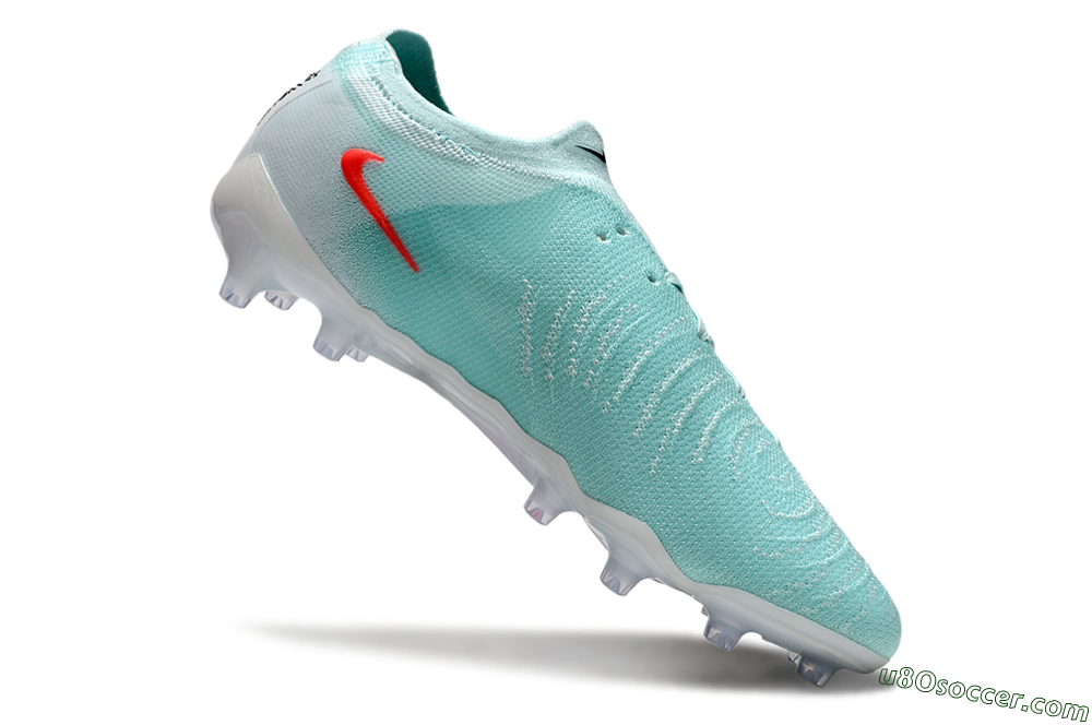Nike Phantom GX Elite AG Artificial Grass Soccer Cleats - Jade/Red/White 4