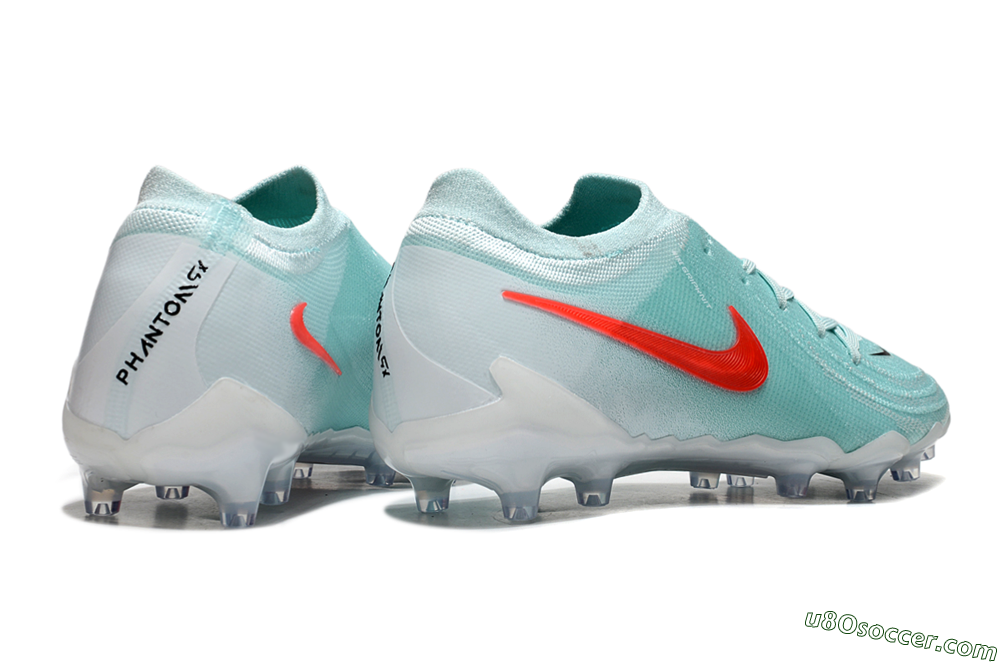 Nike Phantom GX Elite AG Artificial Grass Soccer Cleats - Jade/Red/White 6