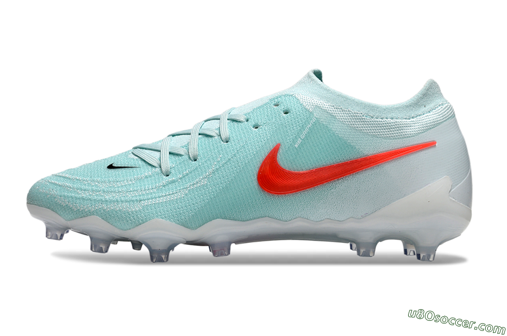 Nike Phantom GX Elite AG Artificial Grass Soccer Cleats - Jade/Red/White 2
