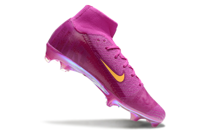 Nike Air Zoom Mercurial Superfly 10 Elite FG Firm Ground Soccer Cleats - Purple/Yellow/Gold