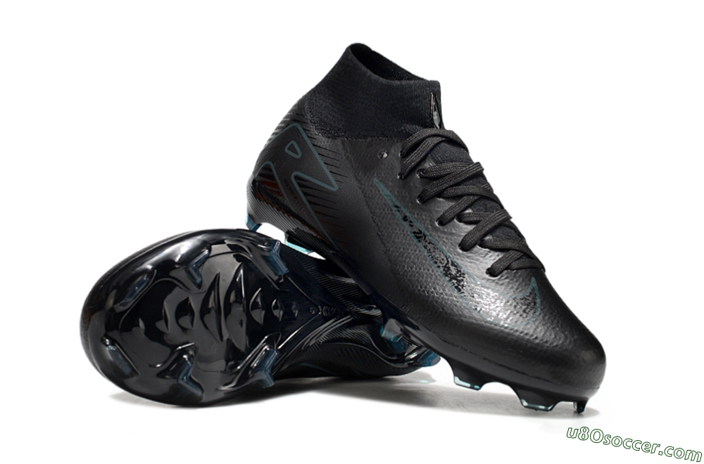 Nike Air Zoom Mercurial Superfly 10 Elite FG Firm Ground Soccer Cleats - Black/Blue 0