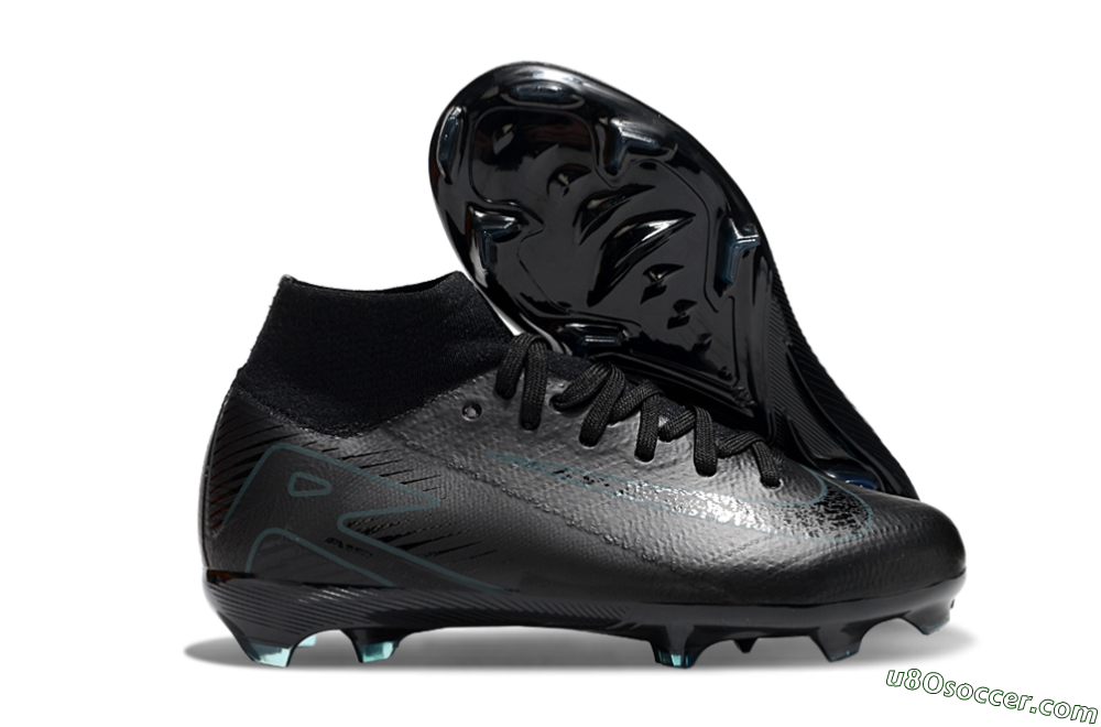 Nike Air Zoom Mercurial Superfly 10 Elite FG Firm Ground Soccer Cleats - Black/Blue 1
