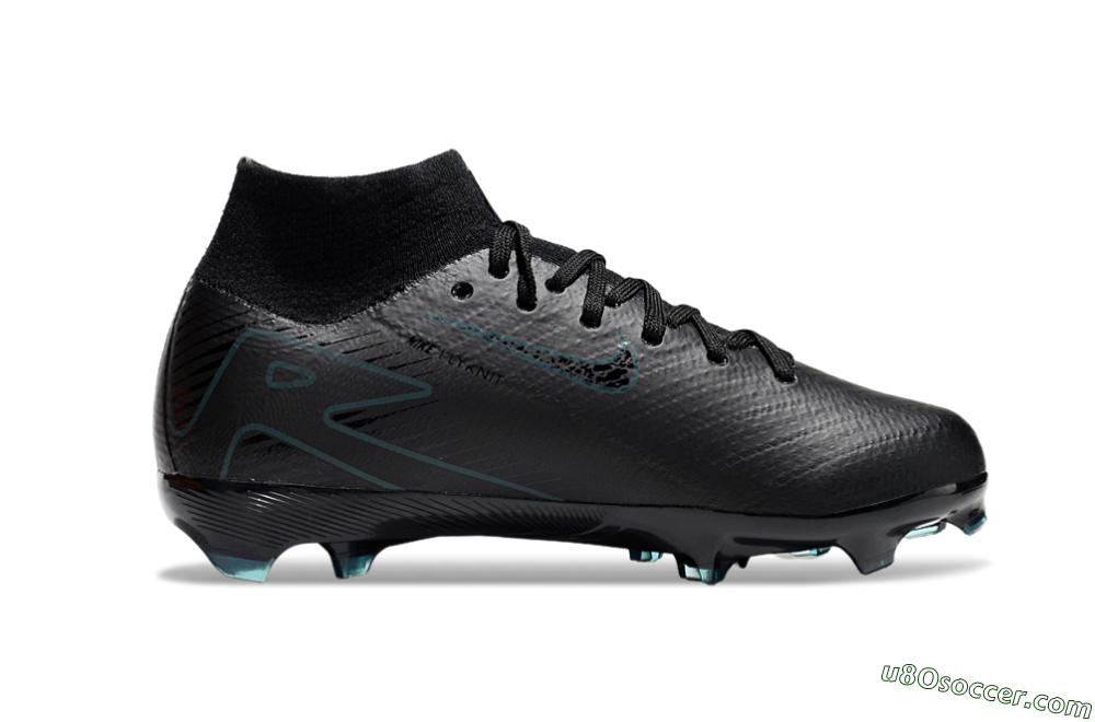 Nike Air Zoom Mercurial Superfly 10 Elite FG Firm Ground Soccer Cleats - Black/Blue 4