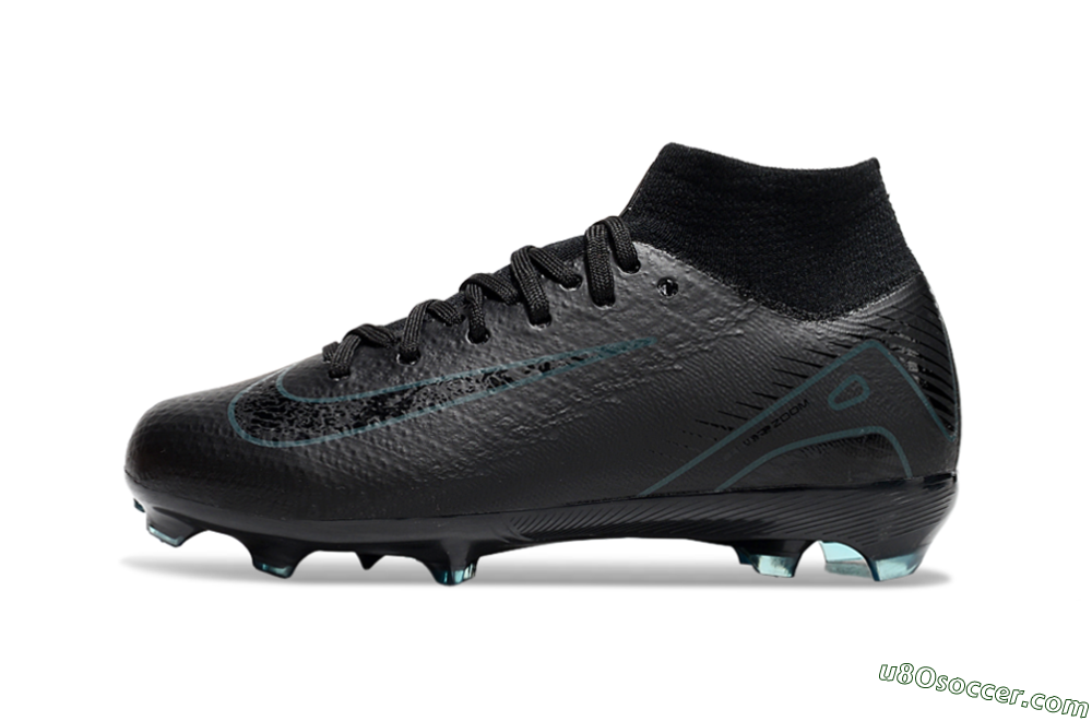 Nike Air Zoom Mercurial Superfly 10 Elite FG Firm Ground Soccer Cleats - Black/Blue 2