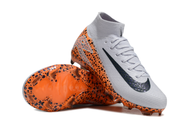 Nike Air Zoom Mercurial Superfly 10 Elite FG Firm Ground Soccer Cleats - Grey/Black/Leopard