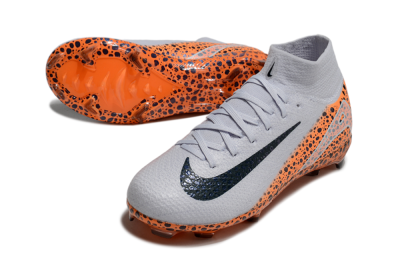 Nike Air Zoom Mercurial Superfly 10 Elite FG Firm Ground Soccer Cleats - Grey/Black/Leopard