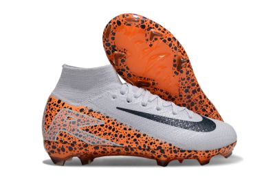 Nike Air Zoom Mercurial Superfly 10 Elite FG Firm Ground Soccer Cleats - Grey/Black/Leopard