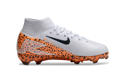 Nike Air Zoom Mercurial Superfly 10 Elite FG Firm Ground Soccer Cleats - Grey/Black/Leopard