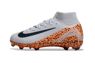 Nike Air Zoom Mercurial Superfly 10 Elite FG Firm Ground Soccer Cleats - Grey/Black/Leopard