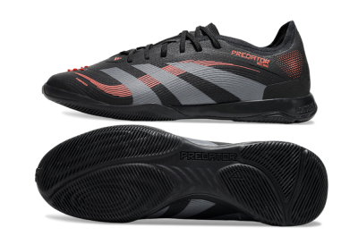 Adidas Predator 25 Elite IC Indoor & Futsal Soccer Shoes - Black/Grey/Red