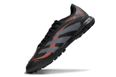 Adidas Predator 25 Elite TF Artificial Turf Soccer Shoes - Black/Grey/Red
