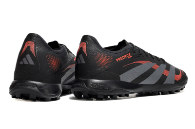 Adidas Predator 25 Elite TF Artificial Turf Soccer Shoes - Black/Grey/Red