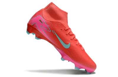 Nike Air Zoom Mercurial Superfly 10 Elite FG Firm Ground Soccer Cleats - Red/Jade/Pink