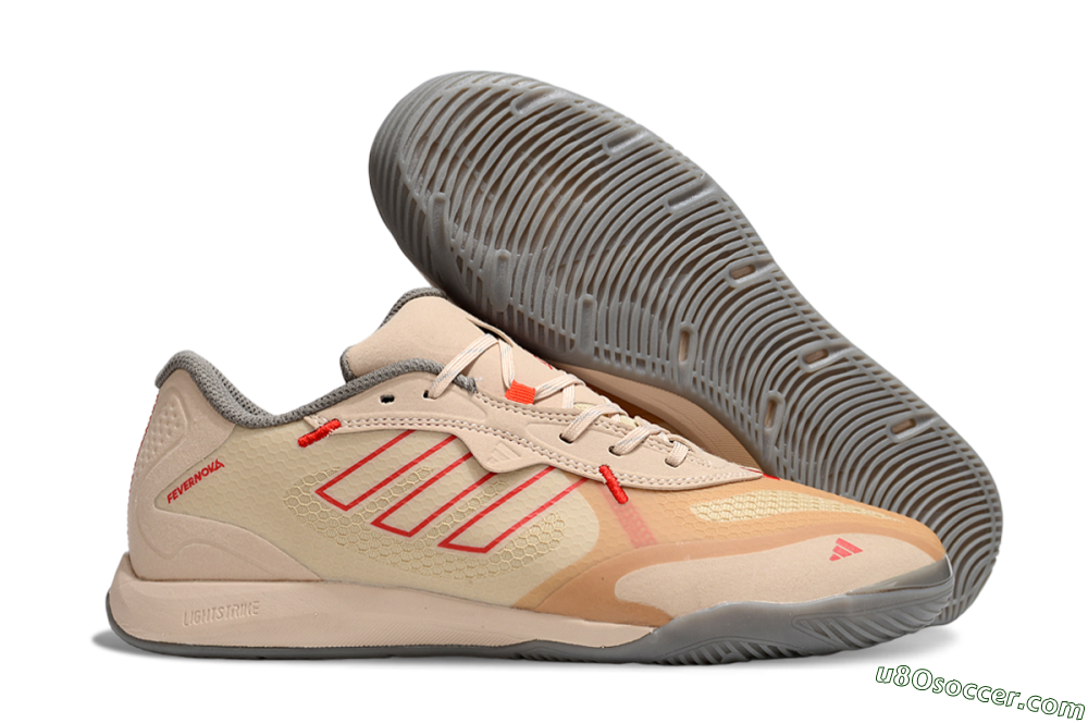 Adidas Fevernova IC Indoor & Futsal Soccer Shoes - Pink/Brown/Red 1