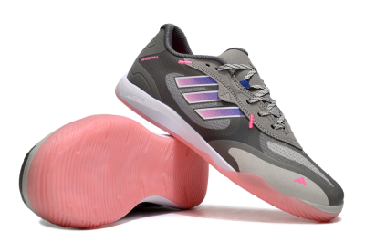 Adidas Fevernova IC Indoor & Futsal Soccer Shoes - Grey/Purple/Pink