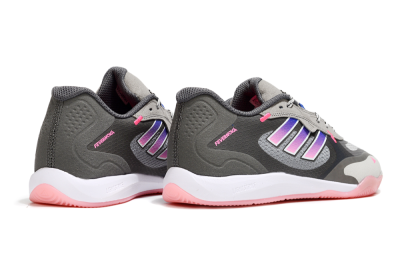Adidas Fevernova IC Indoor & Futsal Soccer Shoes - Grey/Purple/Pink