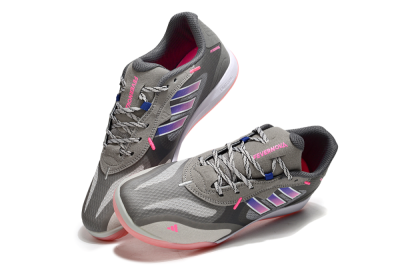 Adidas Fevernova IC Indoor & Futsal Soccer Shoes - Grey/Purple/Pink