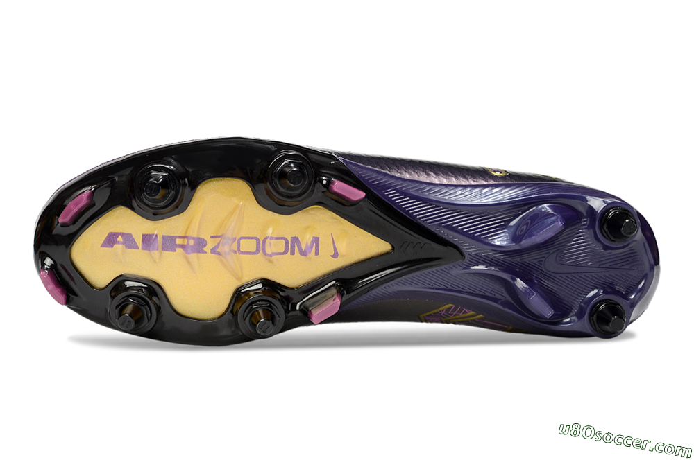 Nike Air Zoom Mercurial Superfly 10 Elite SG Soft Ground Soccer Cleats - Purple/White/Gold 6