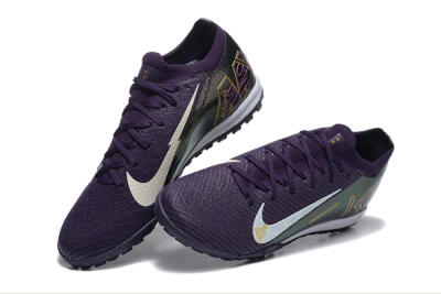 Nike Air Zoom Mercurial Vapor 16 Elite TF Artificial Turf Soccer Shoes - Purple/White/Gold
