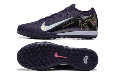 Nike Air Zoom Mercurial Vapor 16 Elite TF Artificial Turf Soccer Shoes - Purple/White/Gold