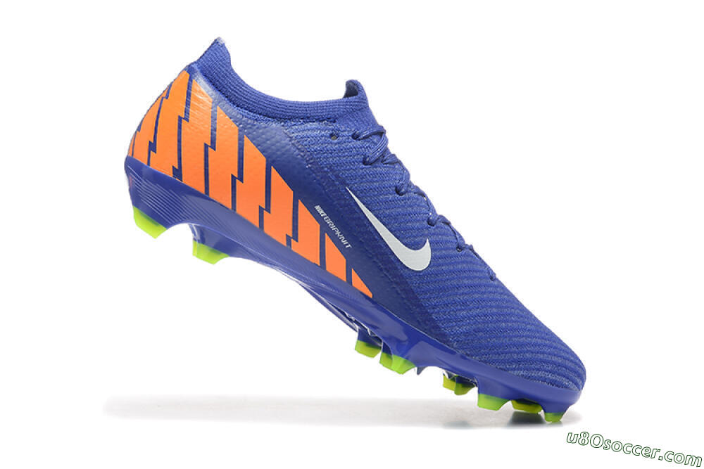 Nike Air Zoom Mercurial Vapor 16 Elite FG Firm Ground Soccer Cleats - Blue/White/Orange 7
