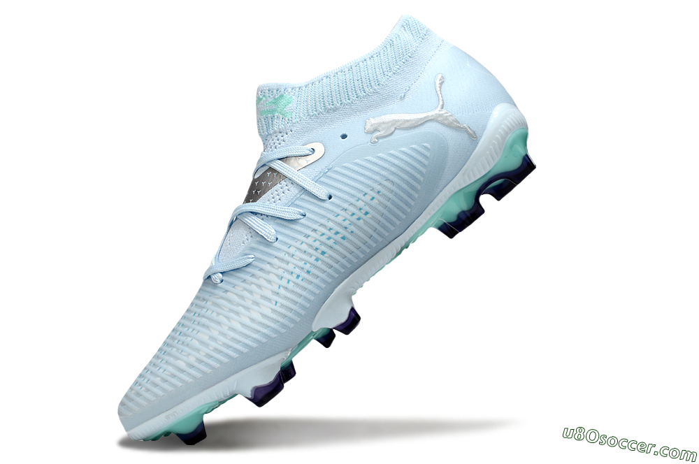 Puma Future 8 Ultimate FG Firm Ground Soccer Cleats - Jade/Silver 5