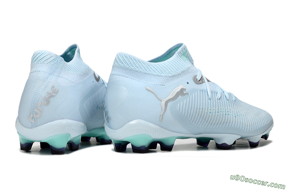 Puma Future 8 Ultimate FG Firm Ground Soccer Cleats - Jade/Silver 6