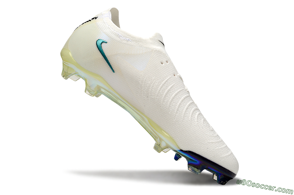 Nike Phantom GX Elite FG Firm Ground Soccer Cleats - Beige/Blue/Black 4
