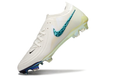 Nike Phantom GX Elite FG Firm Ground Soccer Cleats - Beige/Blue/Black