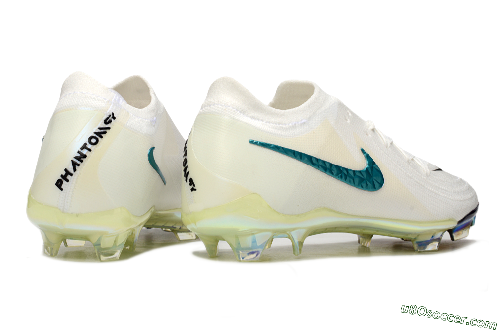 Nike Phantom GX Elite FG Firm Ground Soccer Cleats - Beige/Blue/Black 6