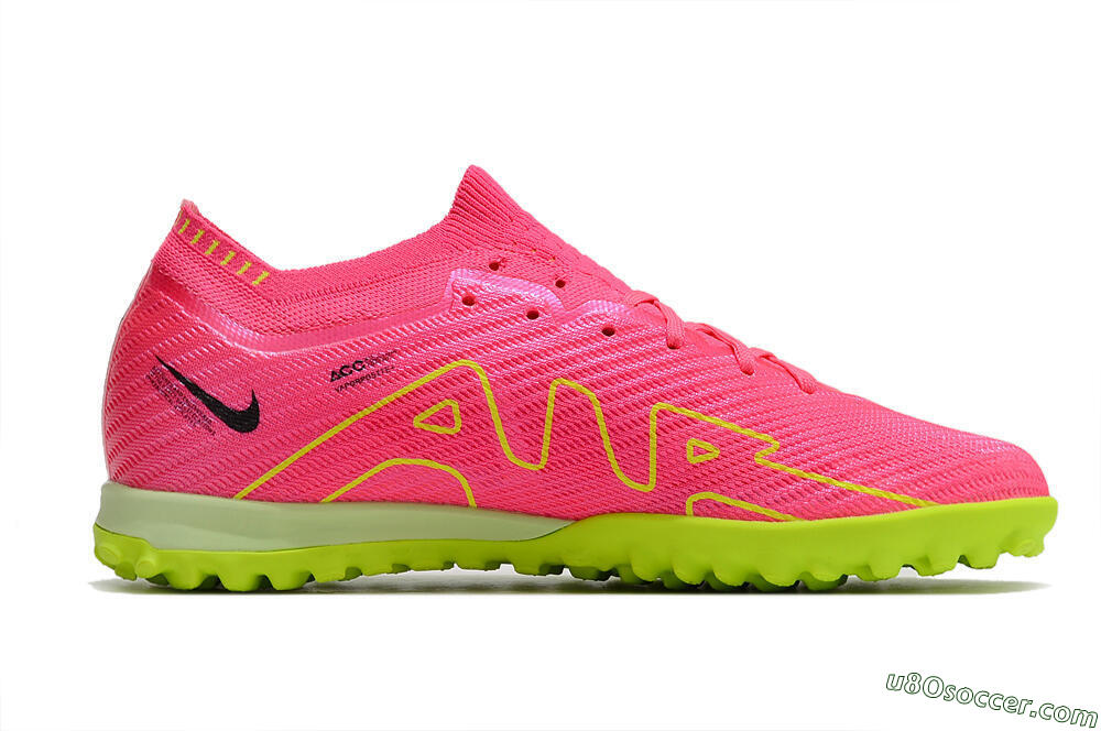 Nike Air Zoom Mercurial Vapor 15 Elite TF Artificial Turf Soccer Shoes - Pink/Yellow/Black 4