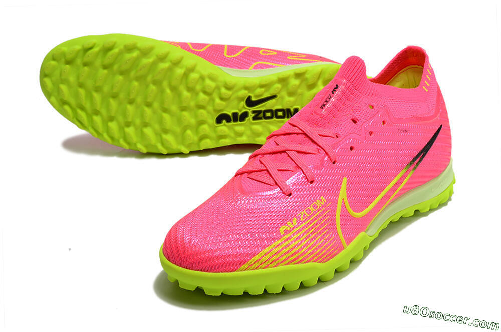 Nike Air Zoom Mercurial Vapor 15 Elite TF Artificial Turf Soccer Shoes - Pink/Yellow/Black 3