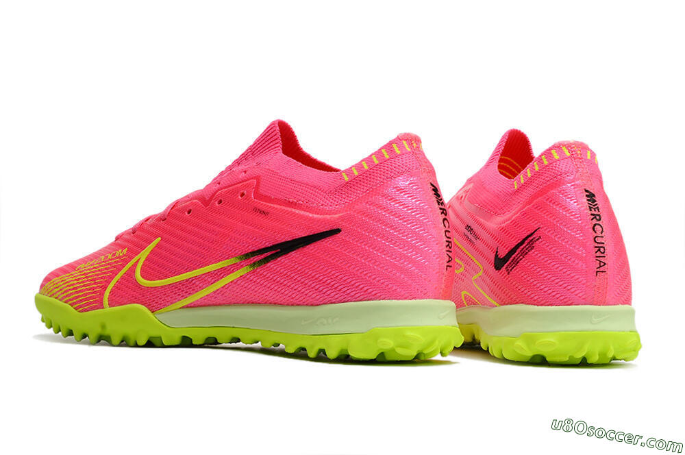 Nike Air Zoom Mercurial Vapor 15 Elite TF Artificial Turf Soccer Shoes - Pink/Yellow/Black 5