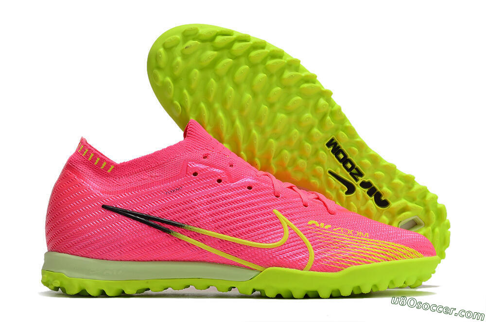Nike Air Zoom Mercurial Vapor 15 Elite TF Artificial Turf Soccer Shoes - Pink/Yellow/Black 1
