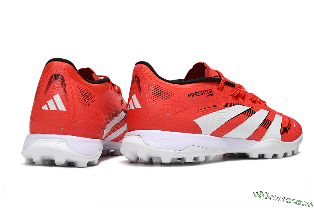 Adidas Predator 24 Elite TF Artificial Turf Soccer Shoes - Red/White/Black 5