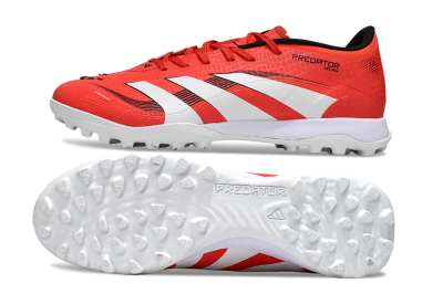 Adidas Predator 24 Elite TF Artificial Turf Soccer Shoes - Red/White/Black
