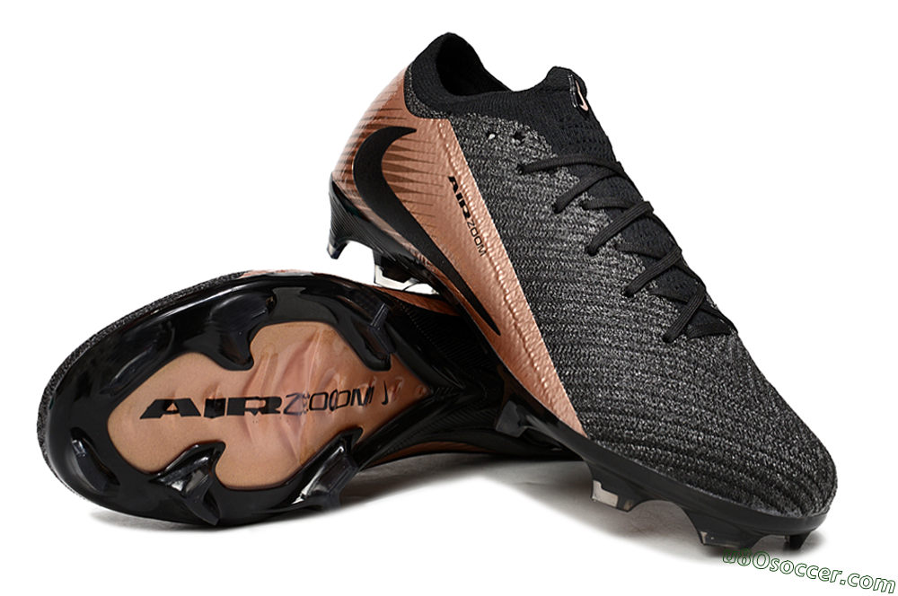 Nike Air Zoom Mercurial Vapor 16 Elite FG Firm Ground Soccer Cleats - Black/Gold 3