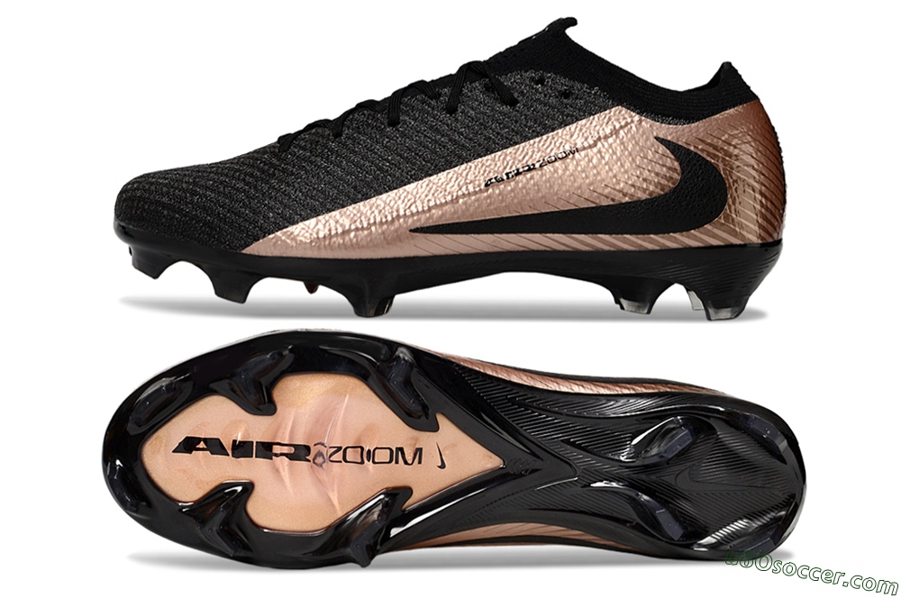 Nike Air Zoom Mercurial Vapor 16 Elite FG Firm Ground Soccer Cleats - Black/Gold 0
